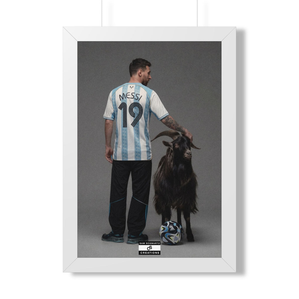 GOAT x GOAT — Framed Messi Wall Art