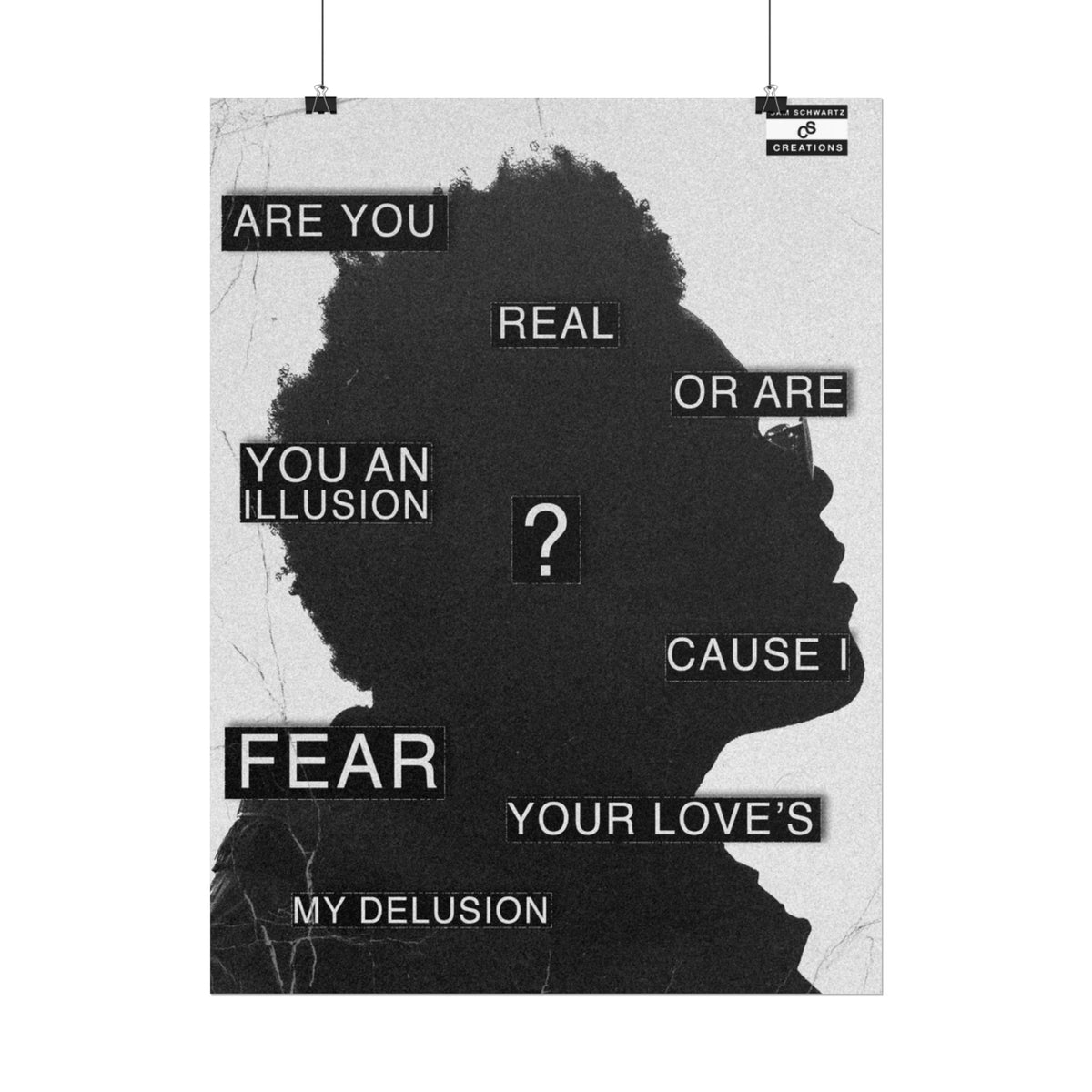 Are You Real Poster | Conceptual The Weeknd Hip-Hop Wall Art