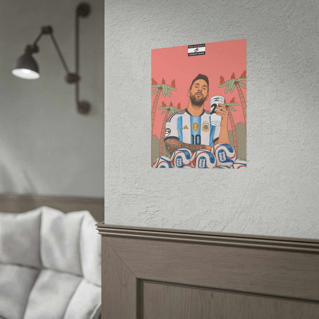 Fuel for Greatness Poster | Lionel Messi World Cup Football Wall Art
