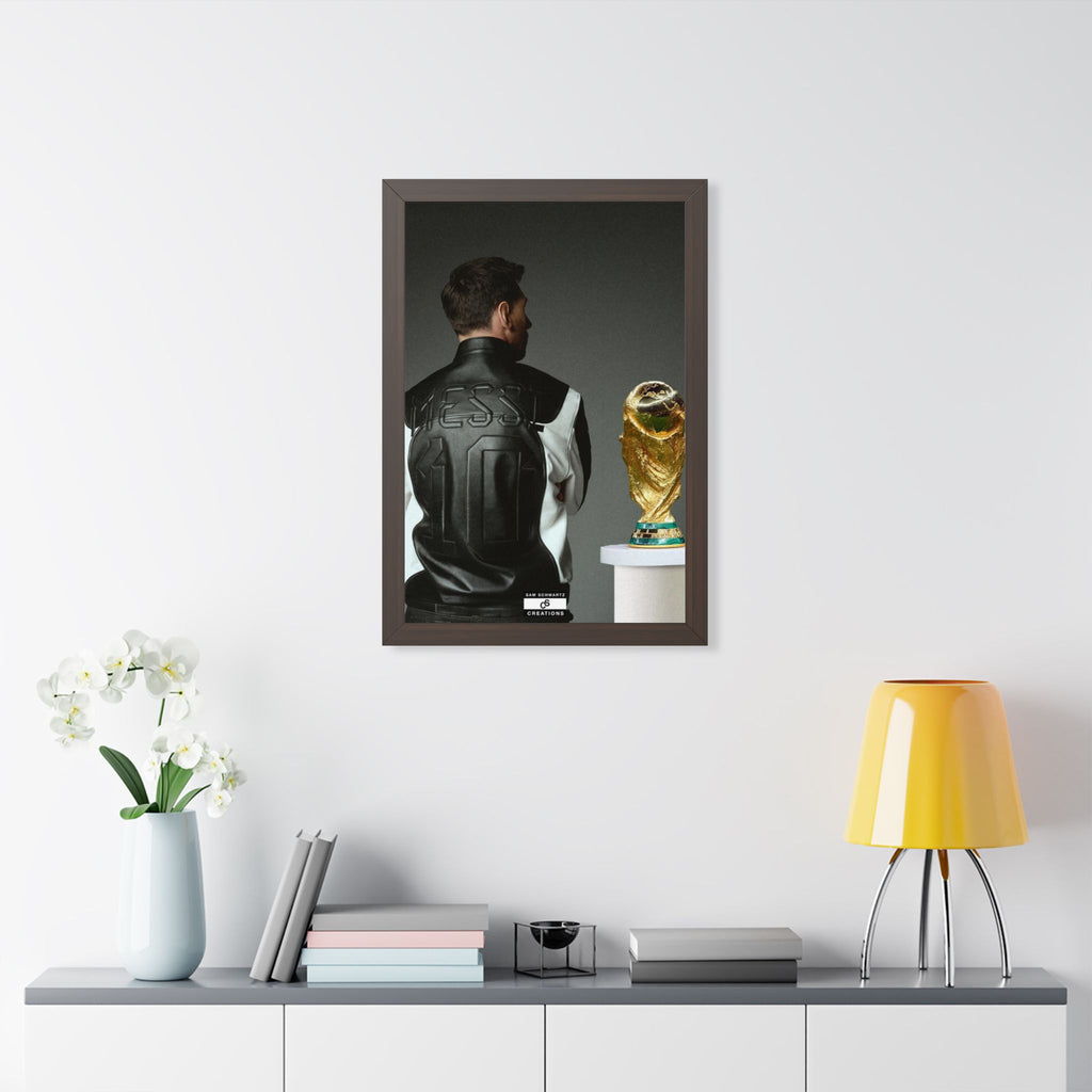 Messi X WC Framed Poster — Framed GOAT Wall Art