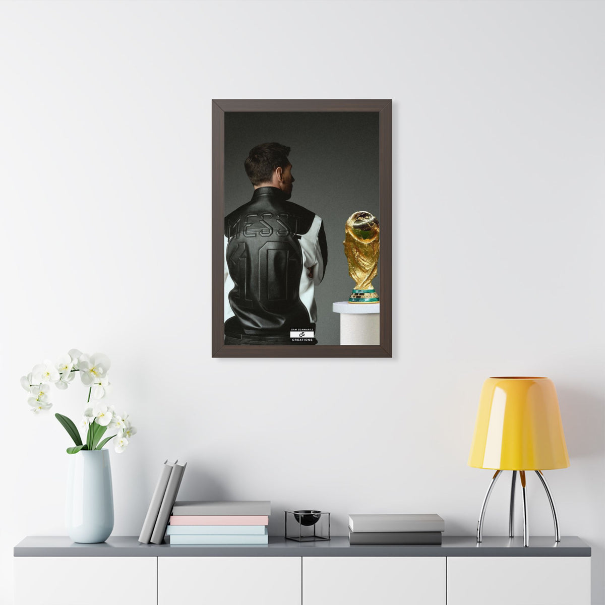 Messi X WC Framed Poster — Framed GOAT Wall Art