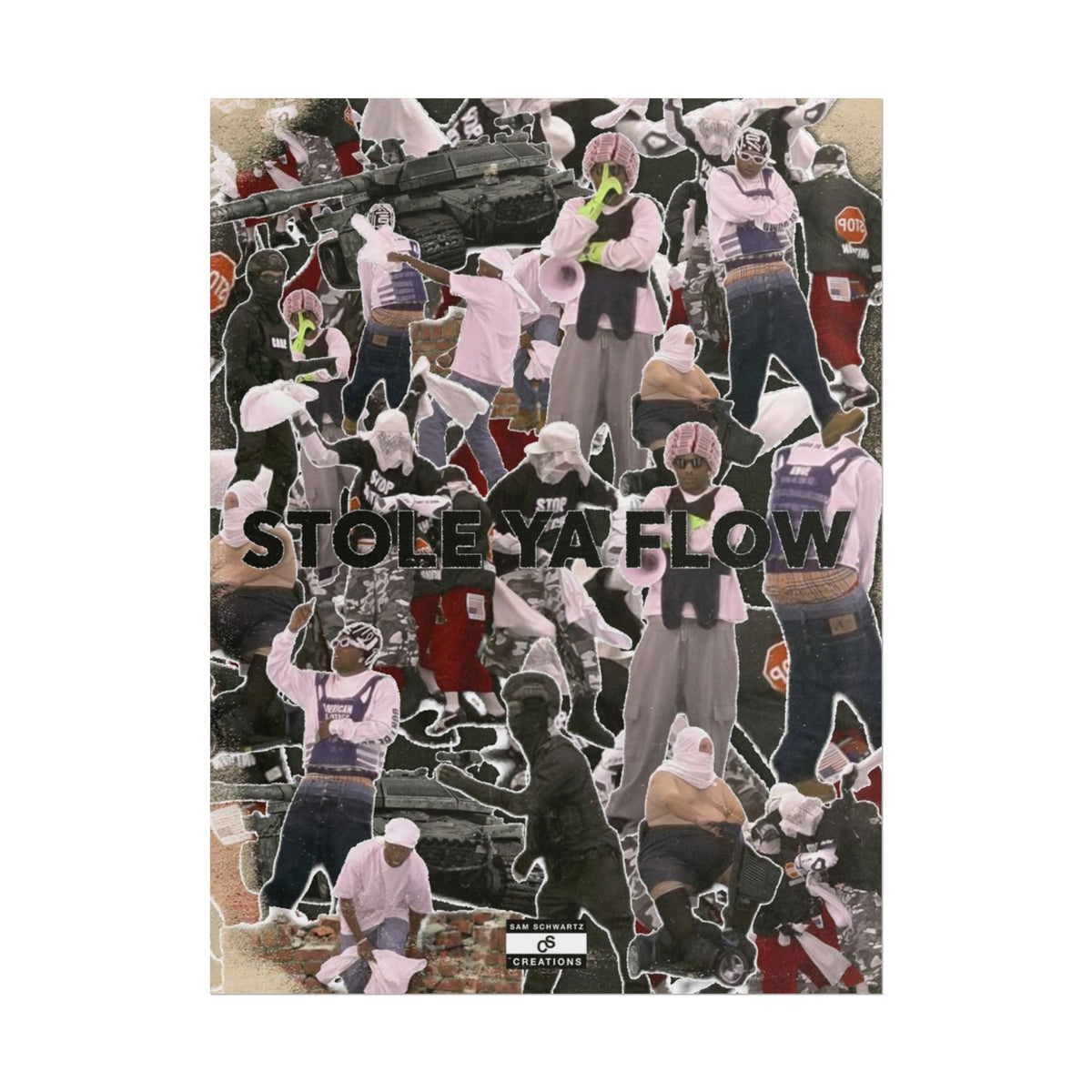 Stole Ya Flow Poster | Underground Hip-Hop Collage Wall Art