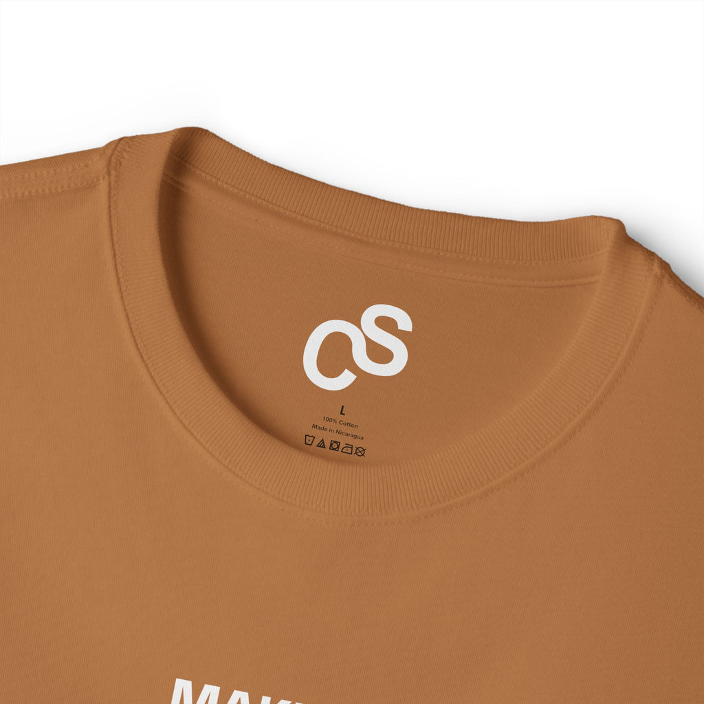 Sam Schwartz Creations "Make Ideas Not Excuses" Graphic T‑Shirt