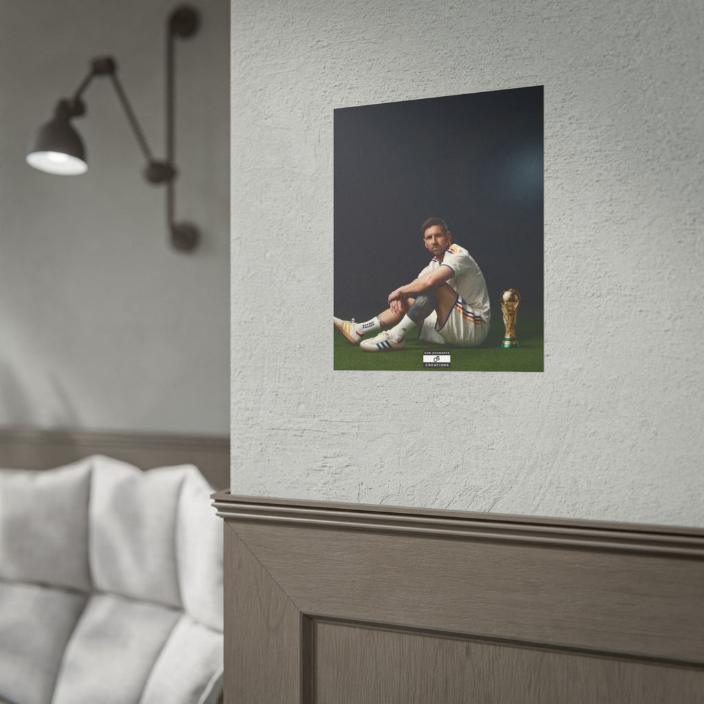 At the Summit Poster | Lionel Messi World Cup Wall Art