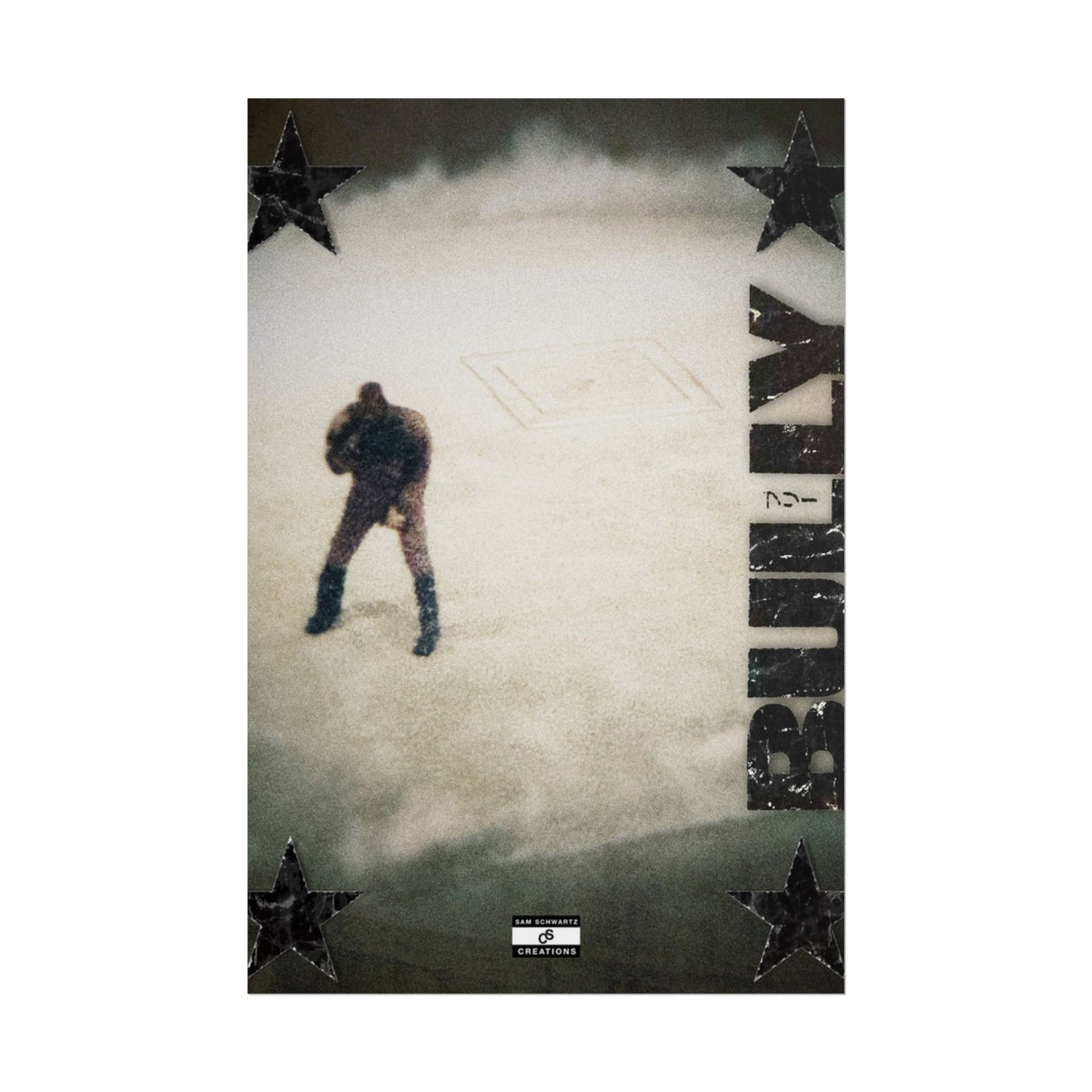 Bully in the Mist Poster | Experimental Kanye West Music Wall Art