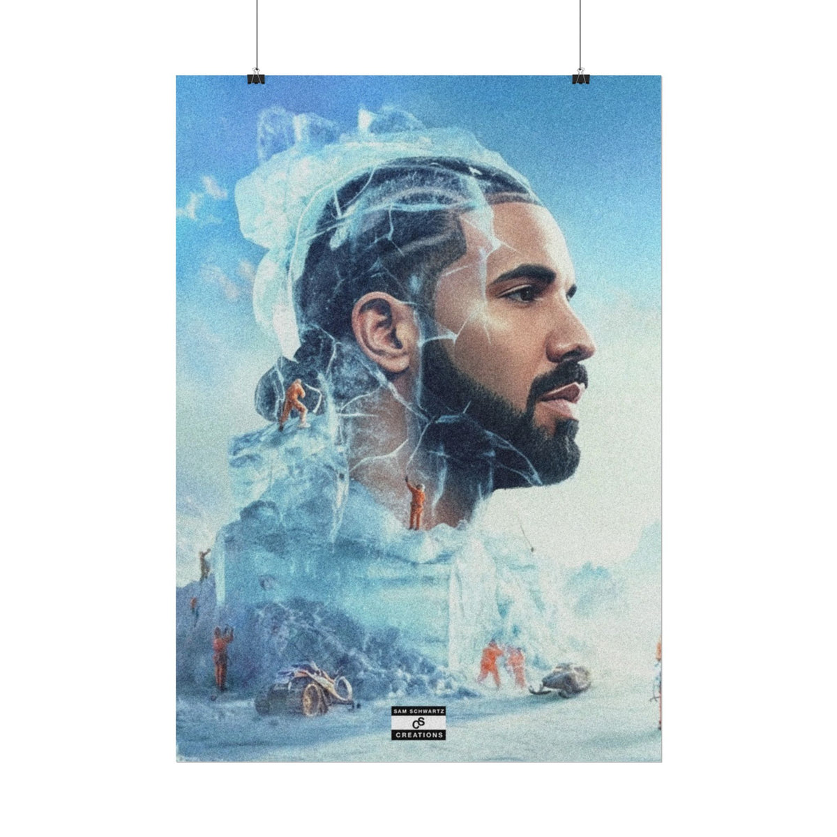 Icebound Poster | Drake Music Wall Art