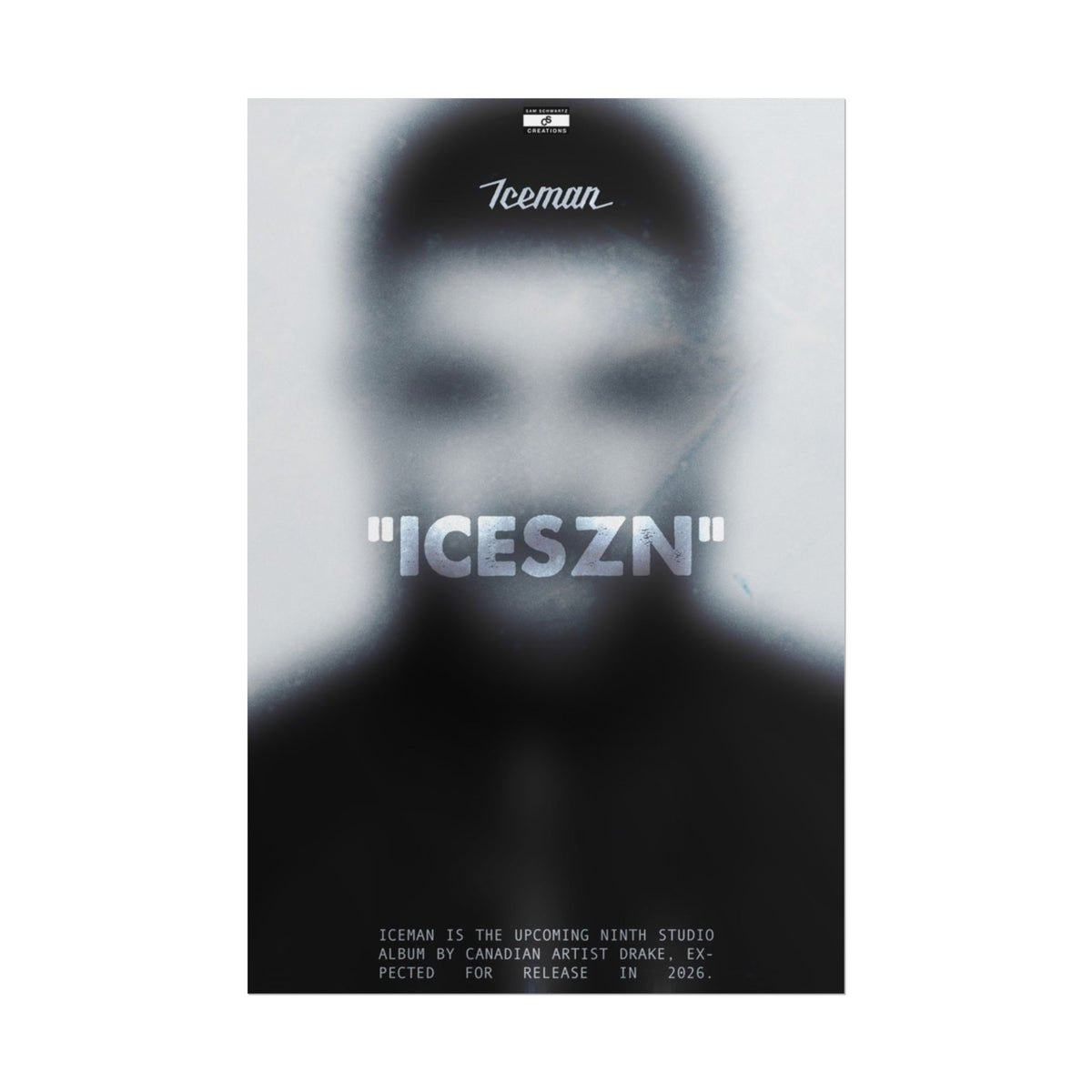 Iceman Poster | Drake Album Concept Wall Art