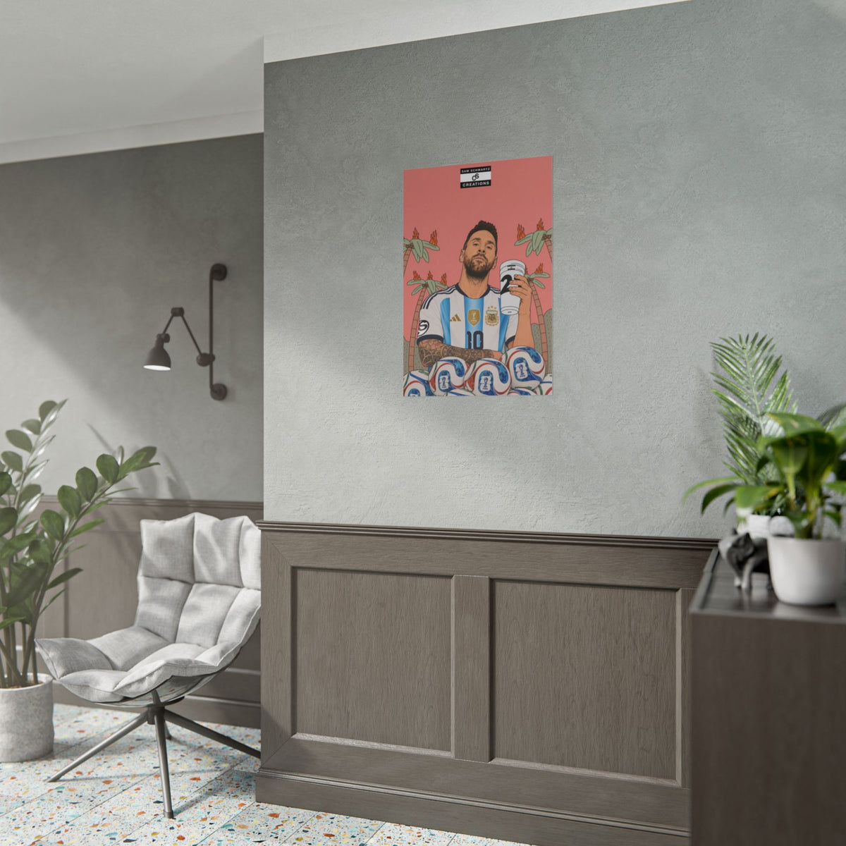 Fuel for Greatness Poster | Lionel Messi World Cup Football Wall Art