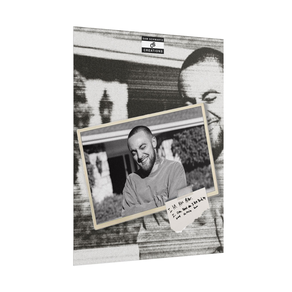 I Am Mac Miller Poster | Memorial Hip-Hop Wall Art