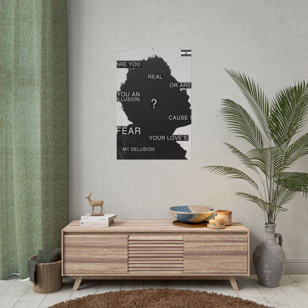 Are You Real Poster | Conceptual The Weeknd Hip-Hop Wall Art