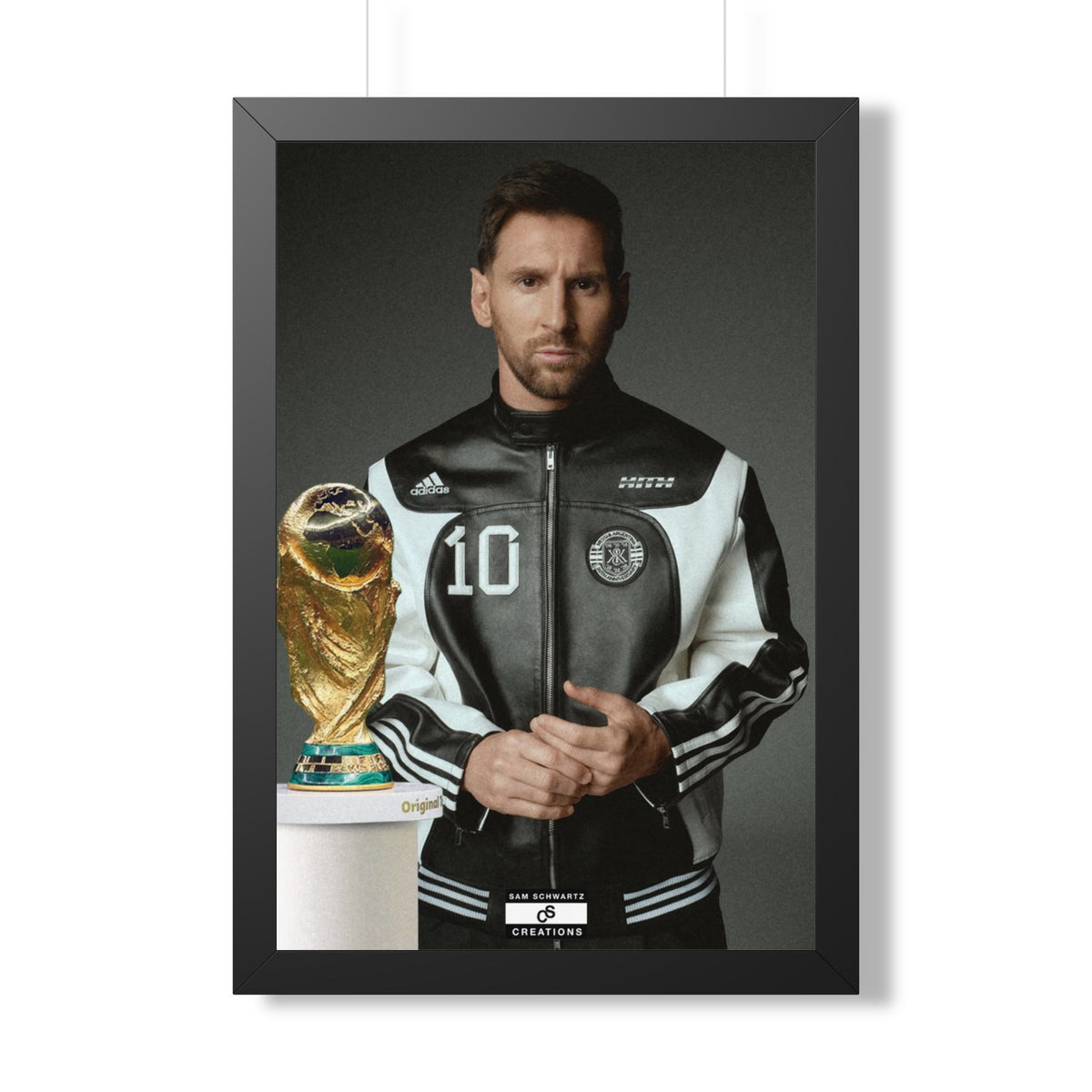 Messi x W.C Framed Poster — Framed GOAT Wall Art