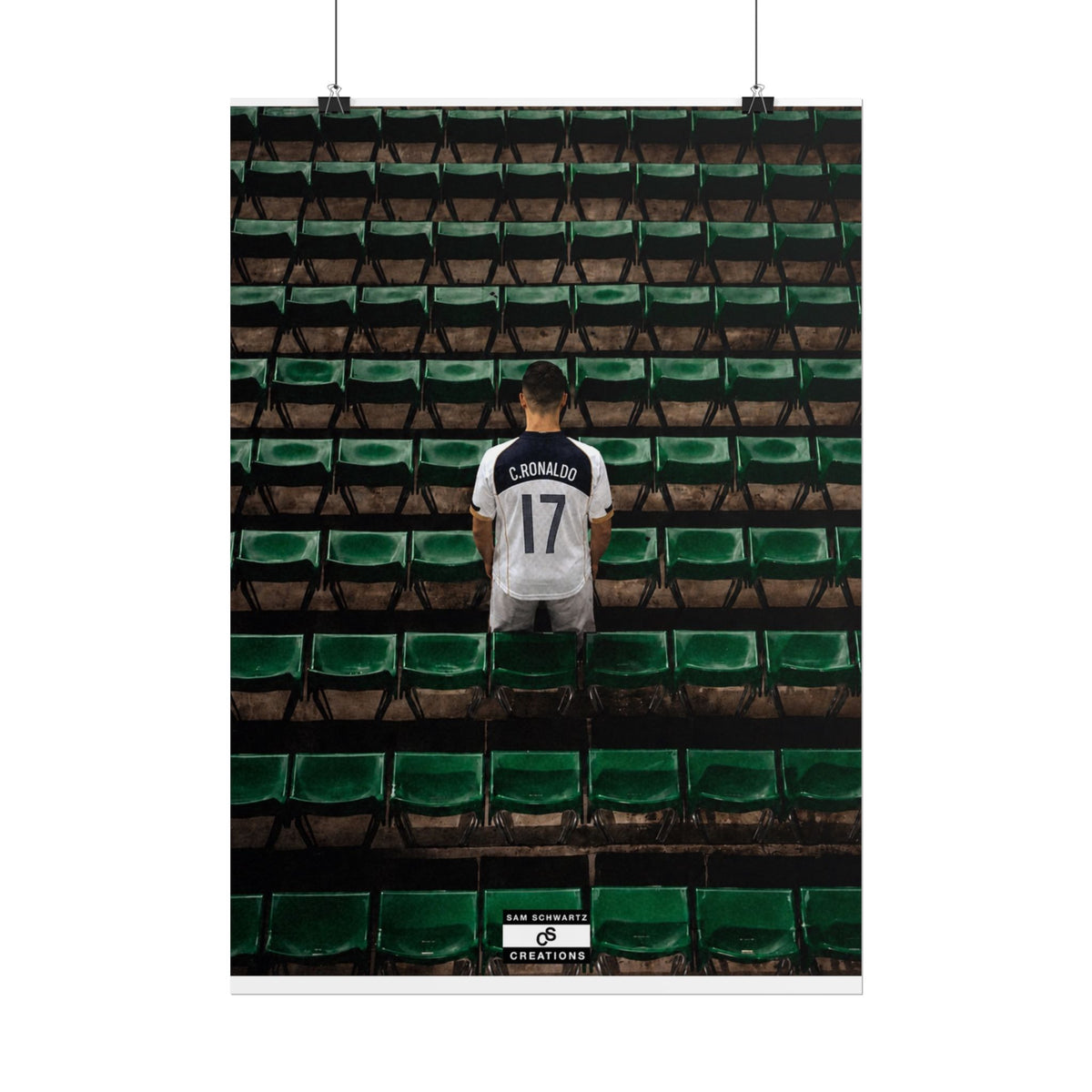 Before the Noise Poster | Young Cristiano Ronaldo Football Wall Art