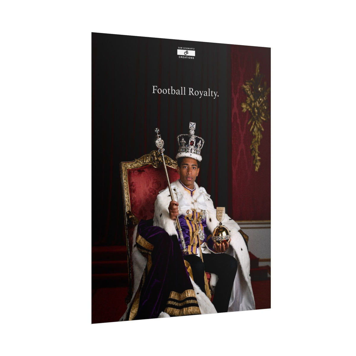 Football Royalty Rolled Poster
