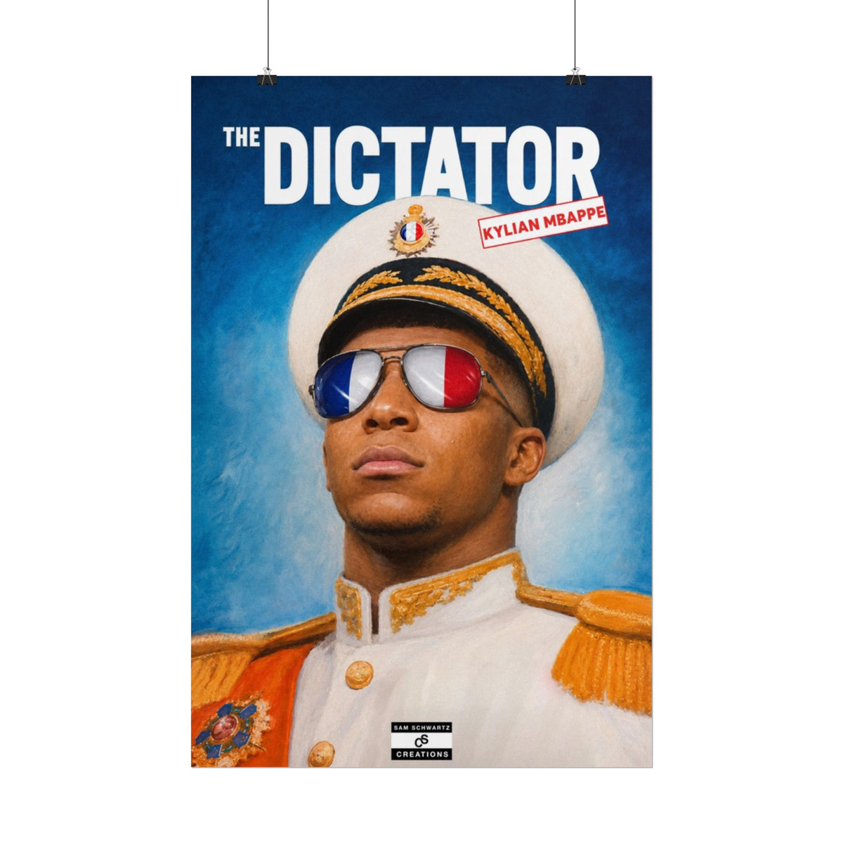 The Dictator Poster | Kylian Mbappé France Football Wall Art
