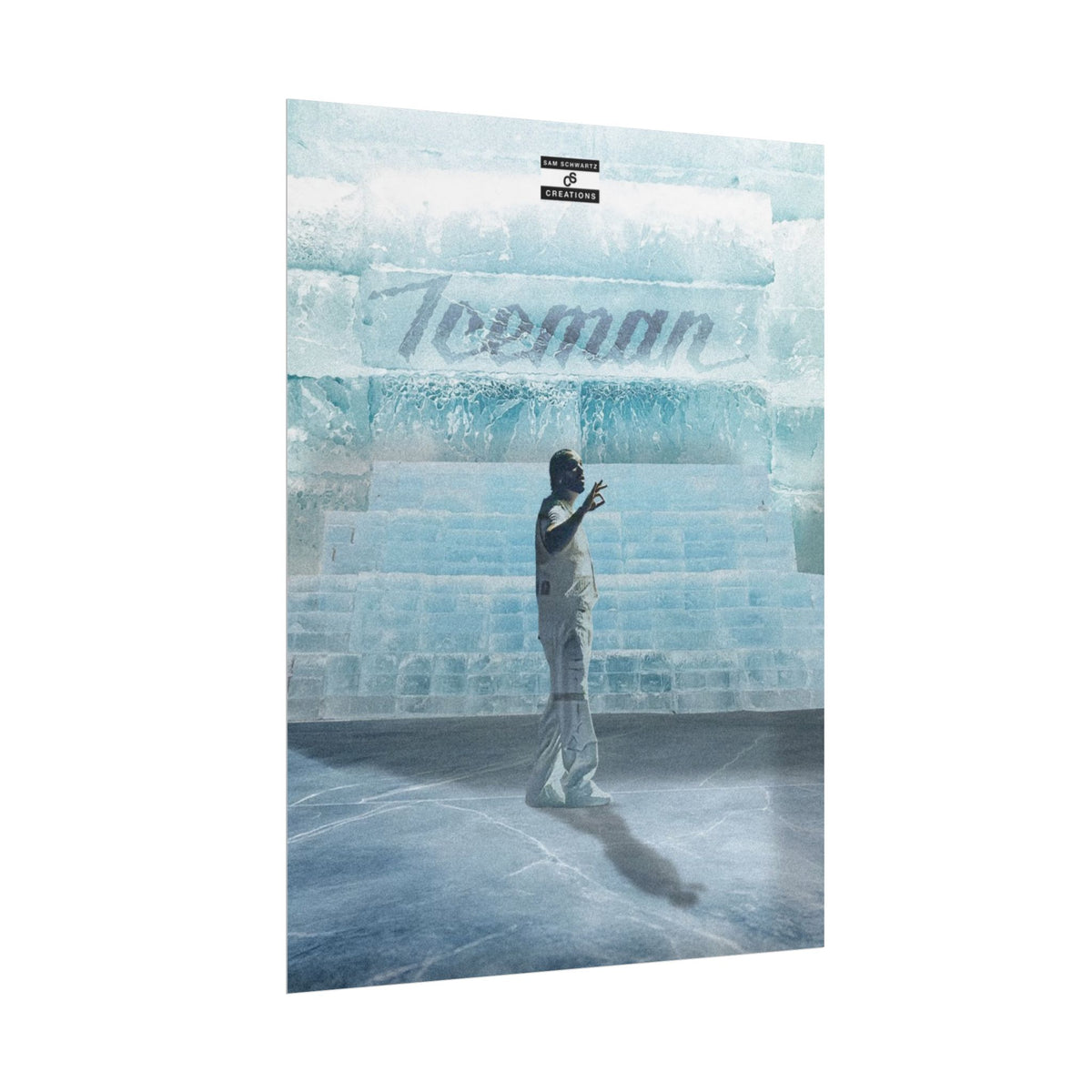 Cold Blooded Poster | Football Player Ice Chamber Wall Art