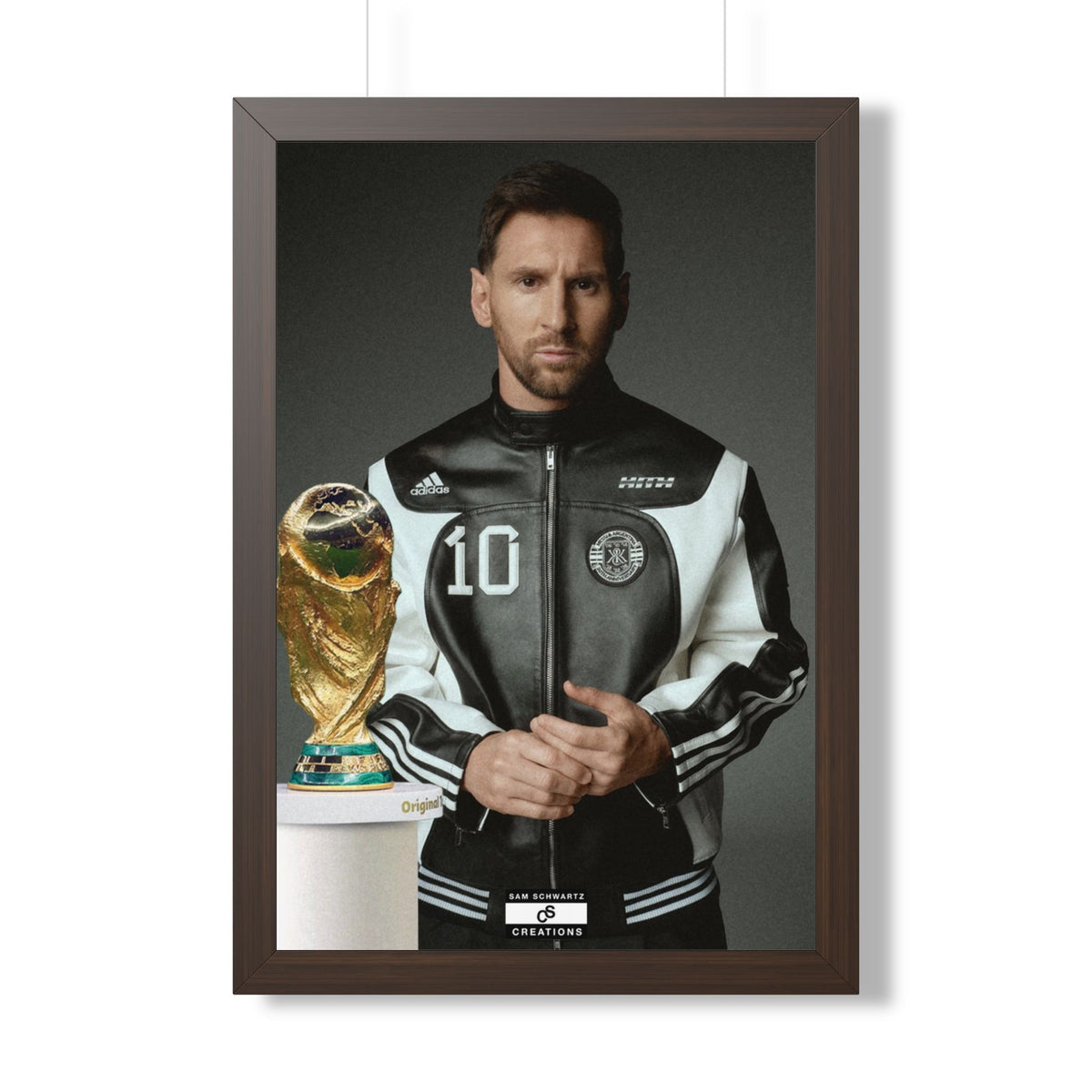 Messi x W.C Framed Poster — Framed GOAT Wall Art