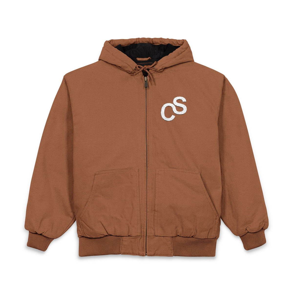 Embroidered Sam Schwartz Creations Logo Hooded Work Jacket