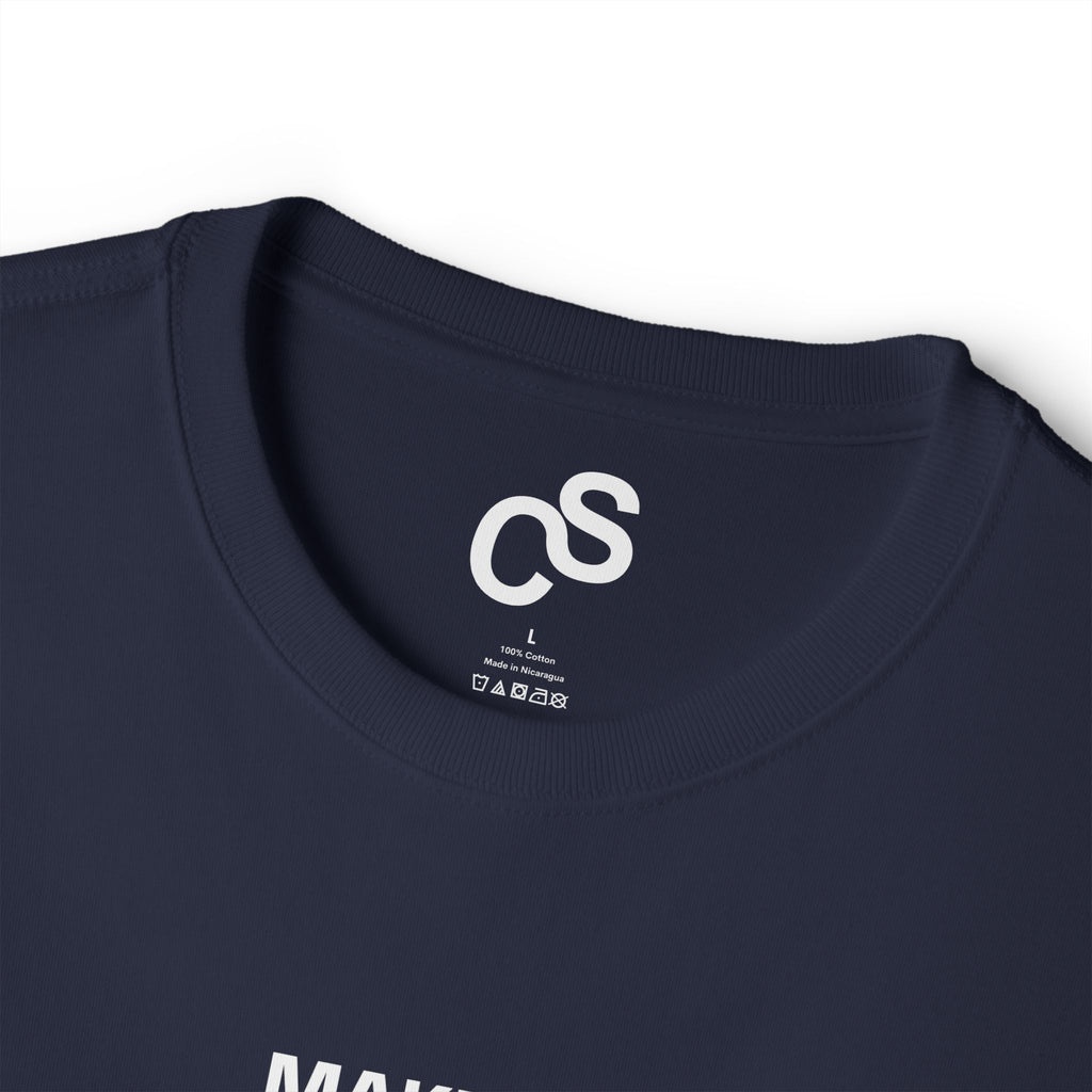 Sam Schwartz Creations "Make Ideas Not Excuses" Graphic T‑Shirt