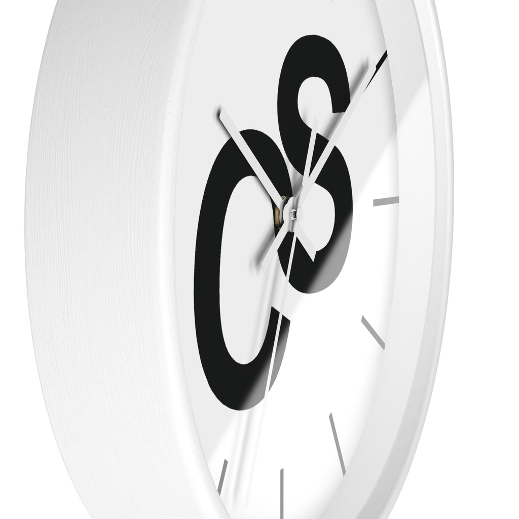 Sam Schwartz Creations Wall Clock — Bold SSC Initials Modern Clock