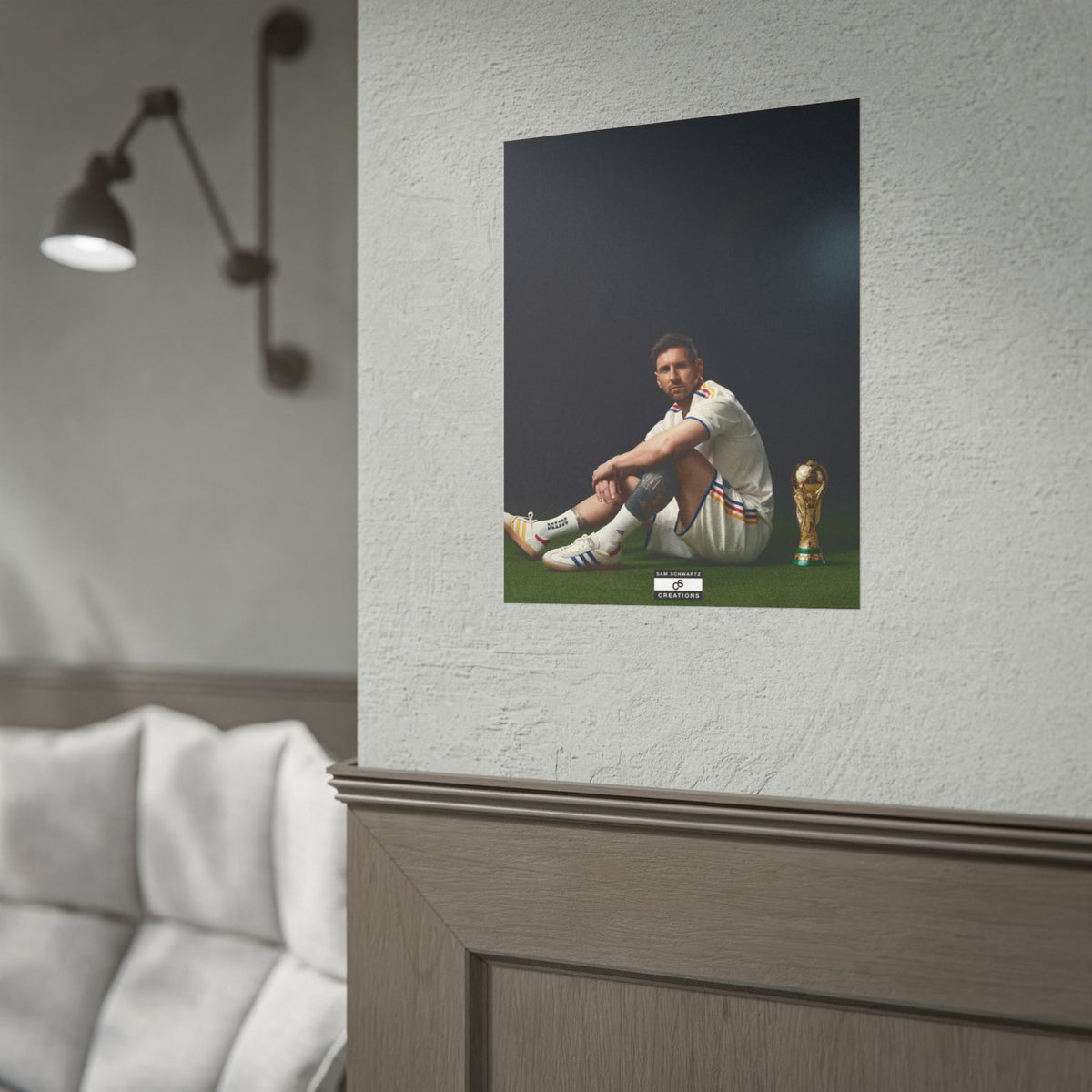 At the Summit Poster | Lionel Messi World Cup Wall Art