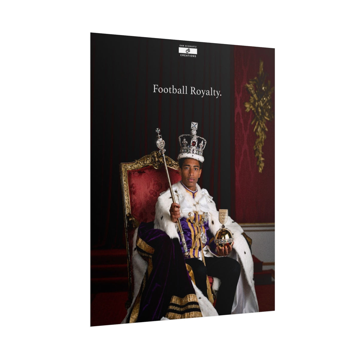 Football Royalty Rolled Poster