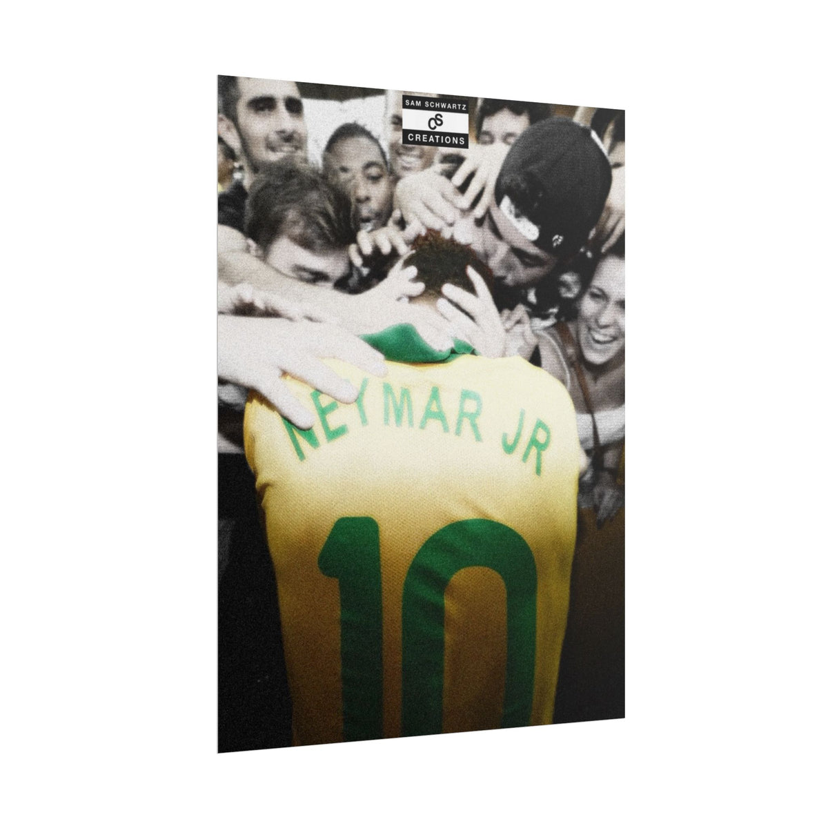 The People’s Number 10 Poster | Neymar Jr Brazil Football Wall Art