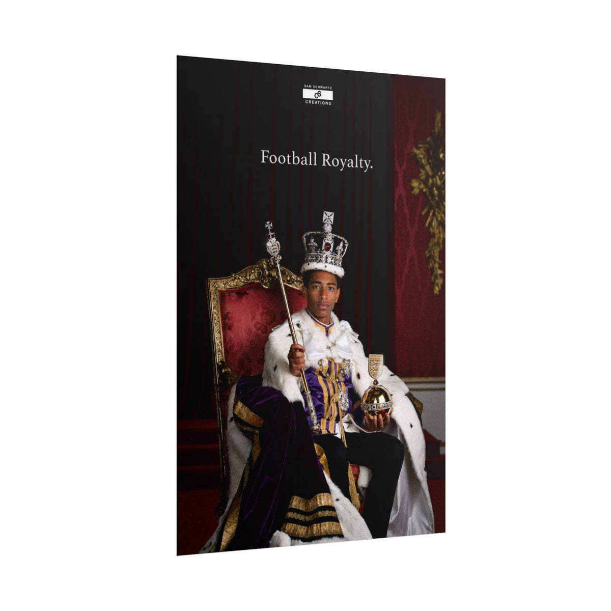 Football Royalty Rolled Poster