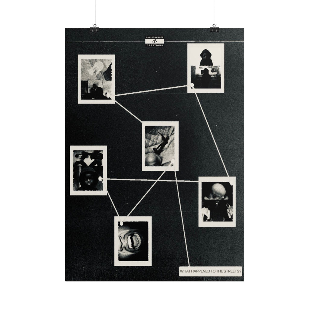 Street Evidence Poster | Conceptual Hip-Hop Wall Art