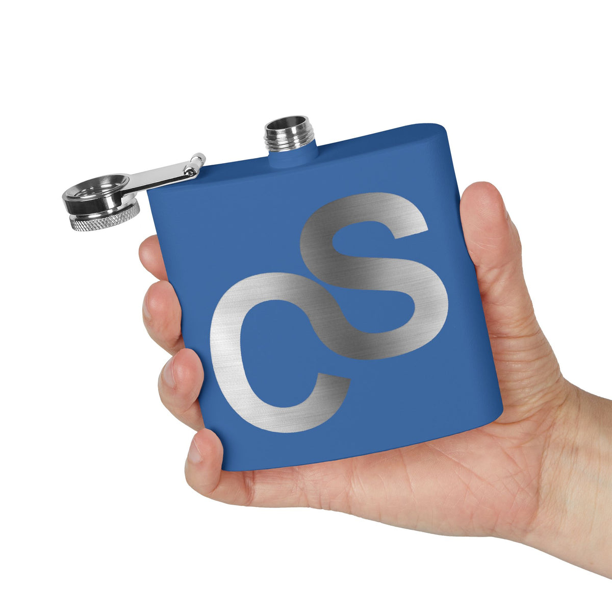 Sam Schwartz Creations Stainless Steel Flask — Brushed Metal Sam Schwartz Creations, 6 oz