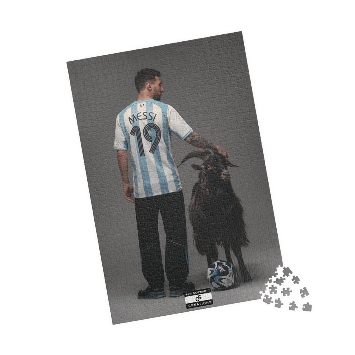 Soccer Goat Puzzle — 110/252/520/1014-Piece Jigsaw