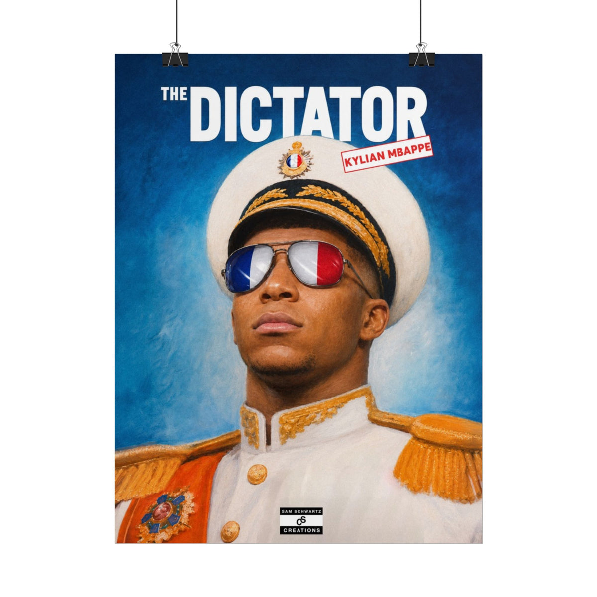 The Dictator Poster | Kylian Mbappé France Football Wall Art