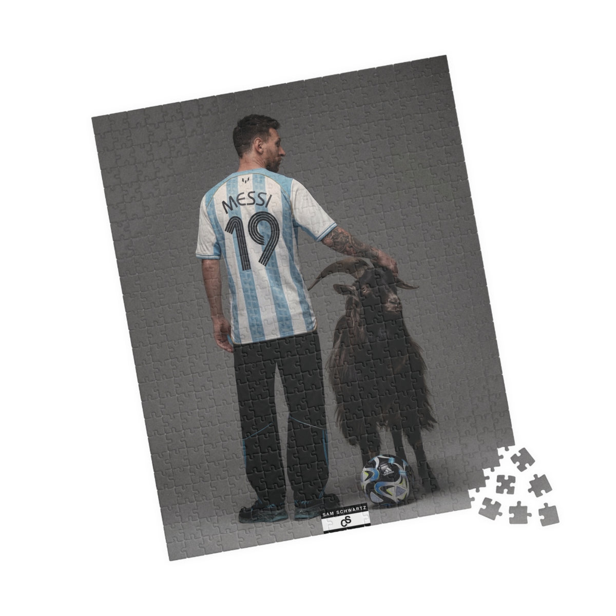 Soccer Goat Puzzle — 110/252/520/1014-Piece Jigsaw
