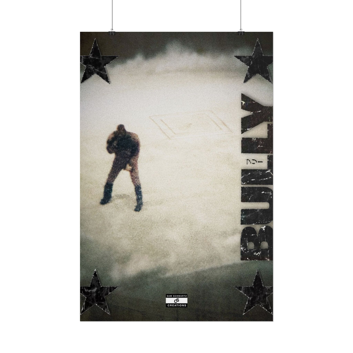 Bully in the Mist Poster | Experimental Kanye West Music Wall Art