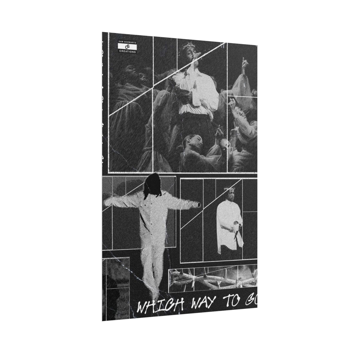 Which Way to Go Poster | Kendrick Lamar Live Music Collage Wall Art
