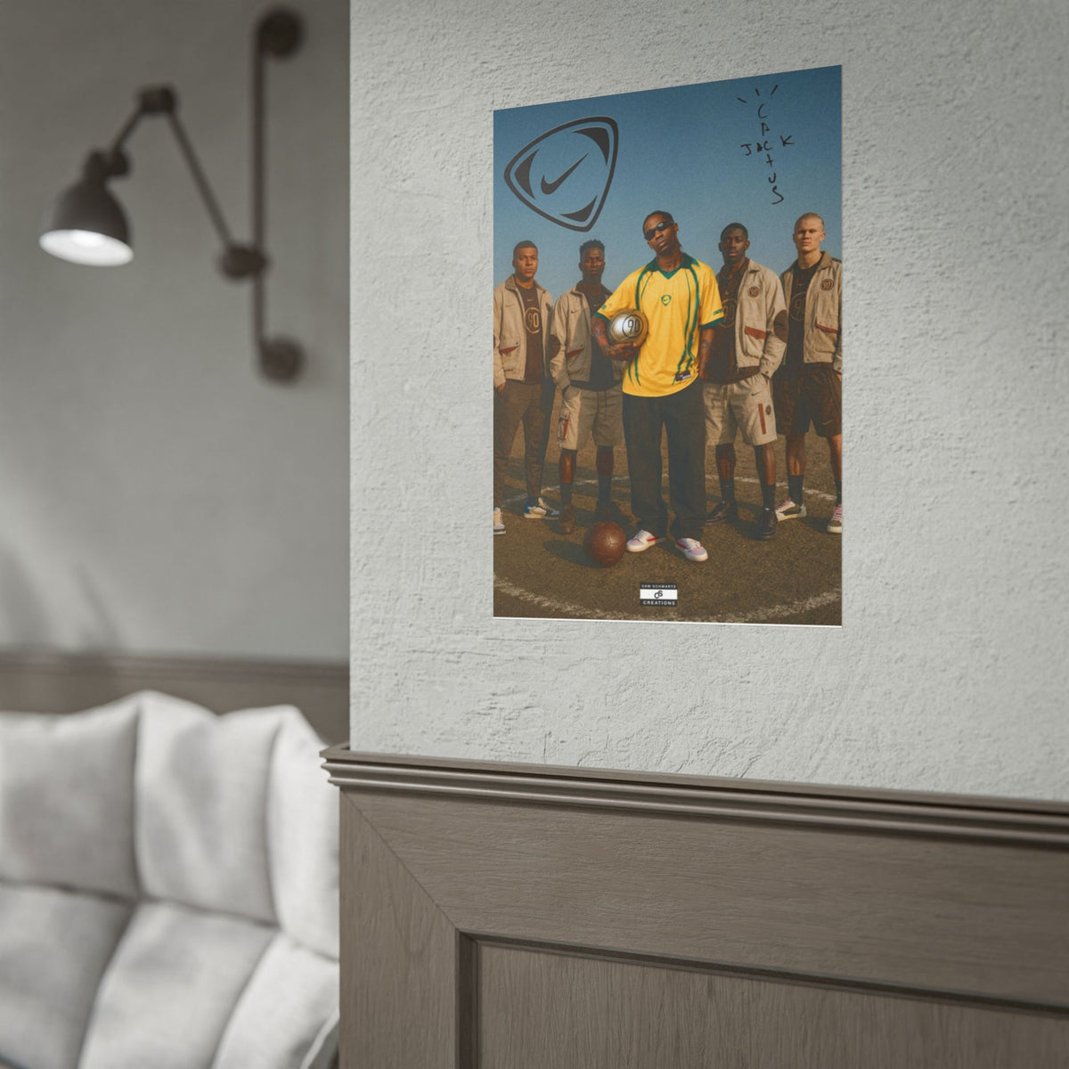 Cactus Jack Football Collective Poster | Travis Scott & Football Stars Wall Art