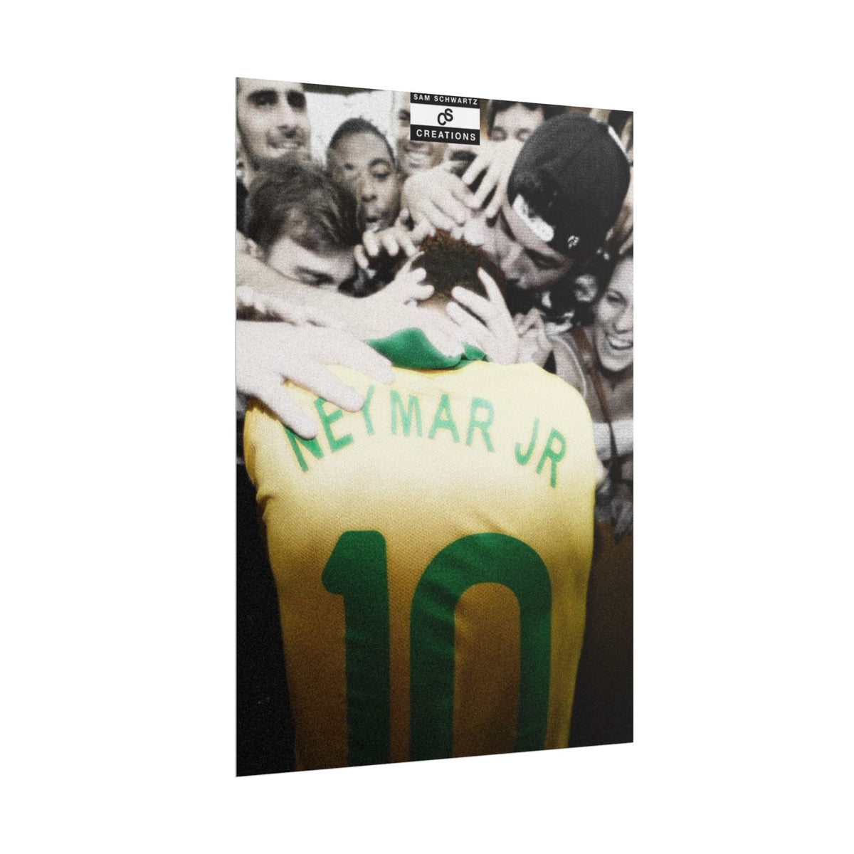 The People’s Number 10 Poster | Neymar Jr Brazil Football Wall Art