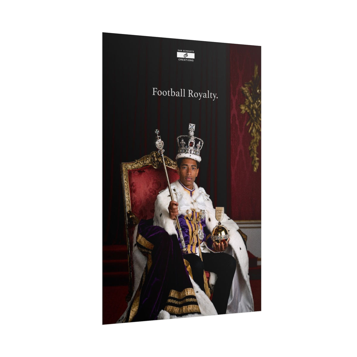 Football Royalty Rolled Poster