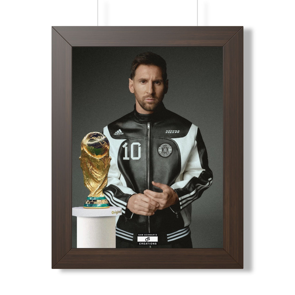 Messi x W.C Framed Poster — Framed GOAT Wall Art