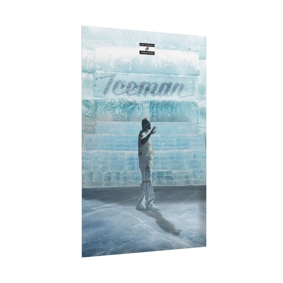 Cold Blooded Poster | Football Player Ice Chamber Wall Art