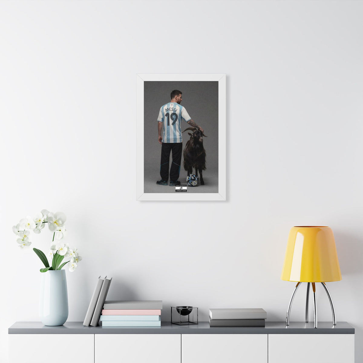 GOAT x GOAT — Framed Messi Wall Art