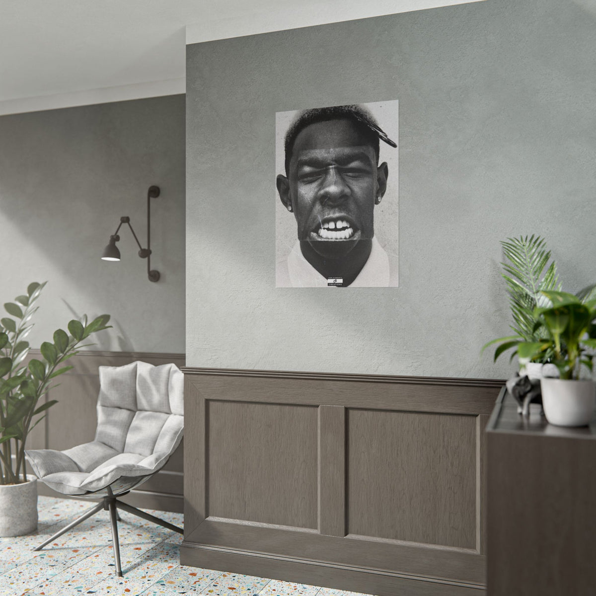 Monochrome Tyler Poster | Tyler, The Creator Art