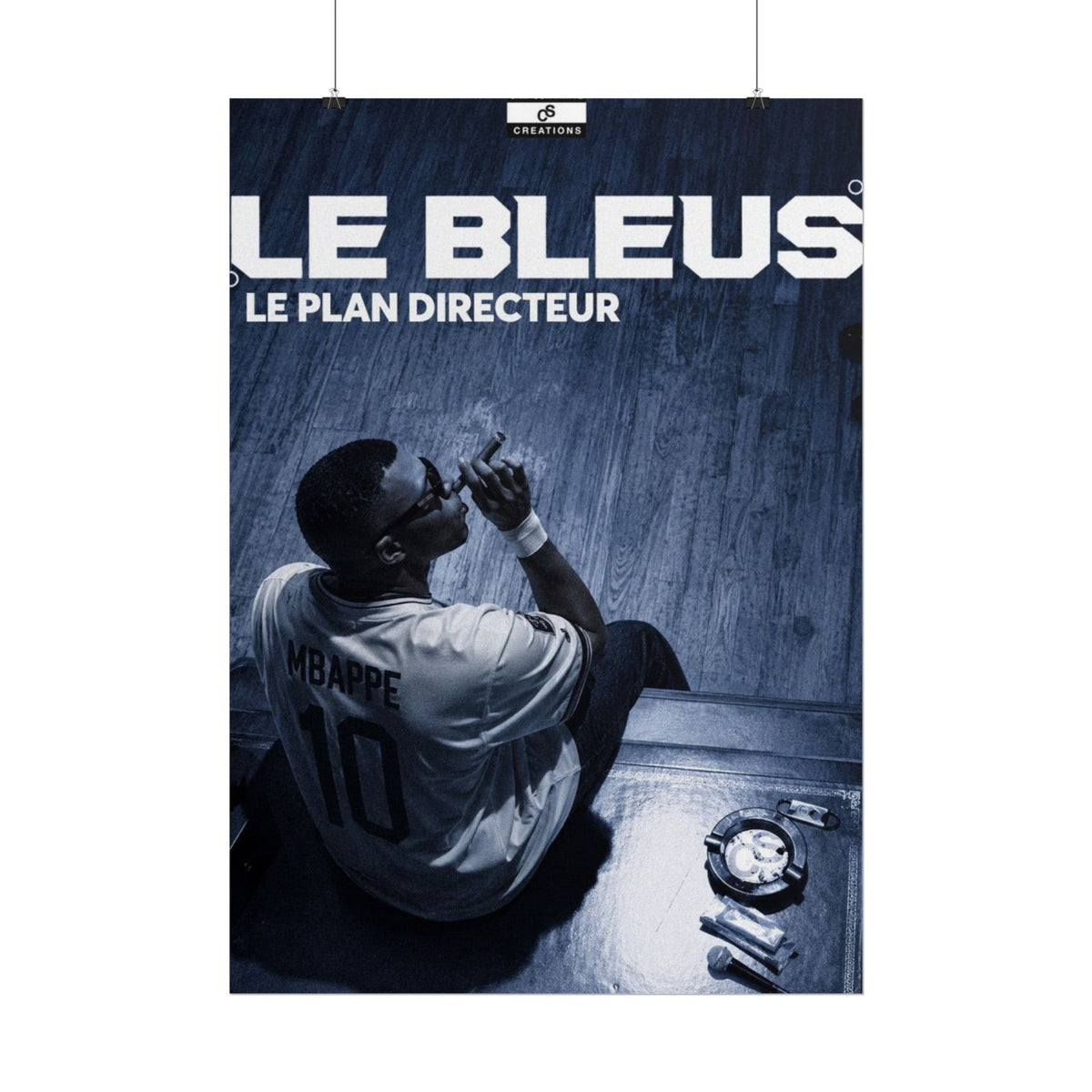 Le Plan Directeur Poster | Kylian Mbappé France Football Wall Art