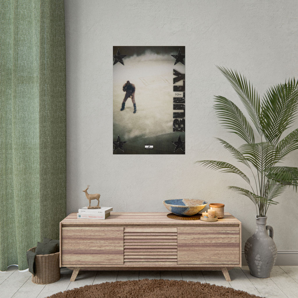 Bully in the Mist Poster | Experimental Kanye West Music Wall Art