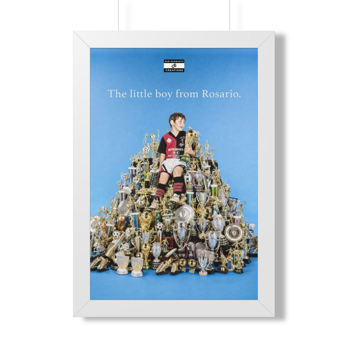 The Little Boy From Rosario Framed Poster — Framed GOAT Wall Art