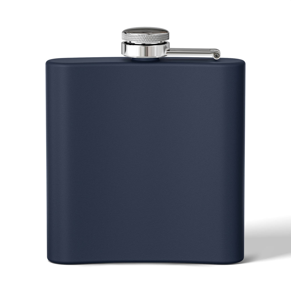 Sam Schwartz Creations Stainless Steel Flask — Brushed Metal Sam Schwartz Creations, 6 oz