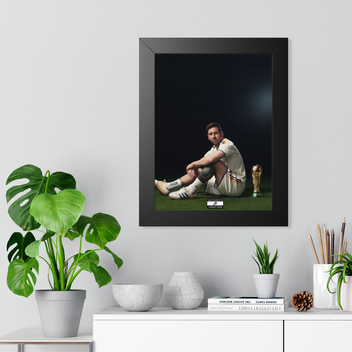 Messi x World Cup Framed Poster — Framed GOAT Wall Art