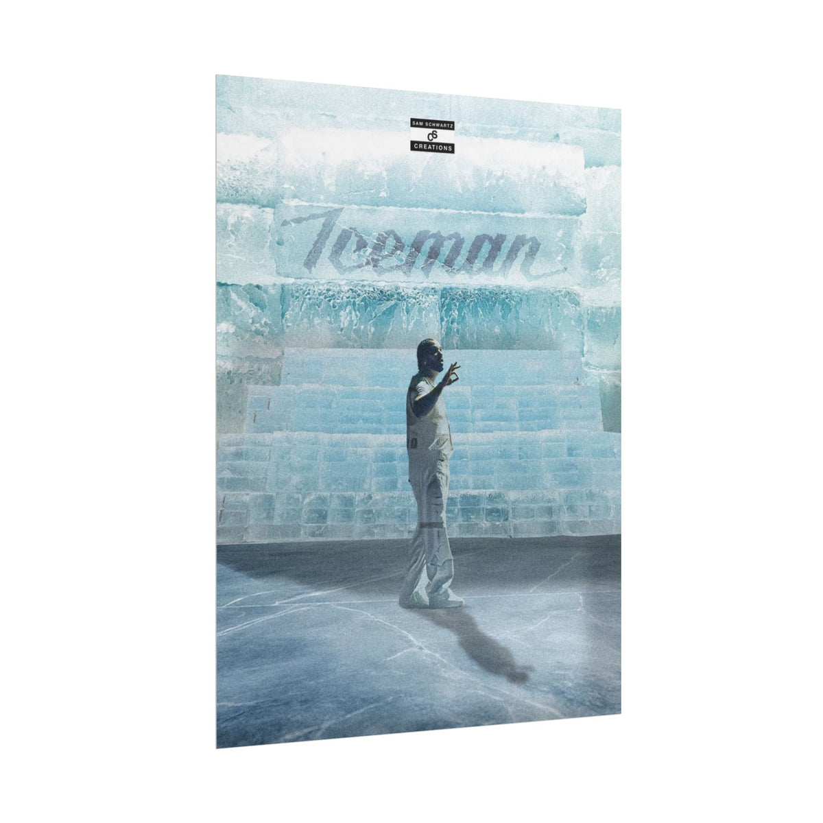 Cold Blooded Poster | Football Player Ice Chamber Wall Art