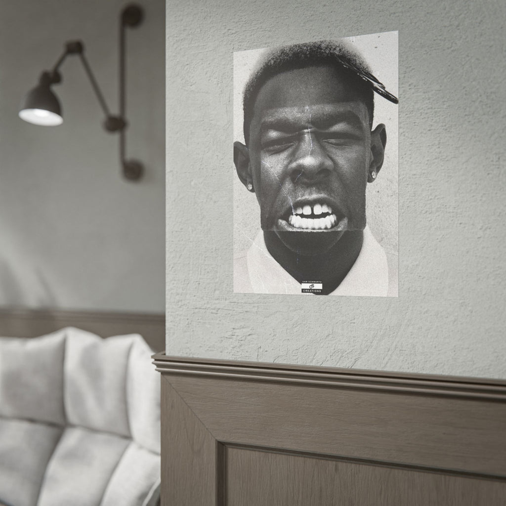 Monochrome Tyler Poster | Tyler, The Creator Art