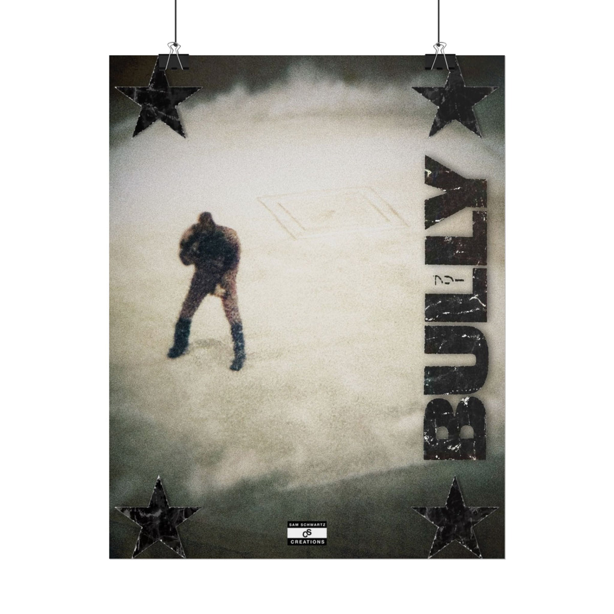 Bully in the Mist Poster | Experimental Kanye West Music Wall Art