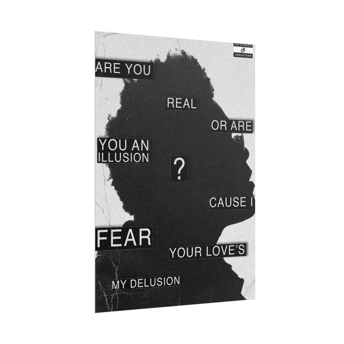 Are You Real Poster | Conceptual The Weeknd Hip-Hop Wall Art